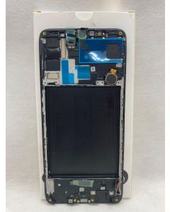 FRONTAL TELA DISPLAY SAMSUNG A70 A705 PRETA COM ARO ORIGINAL VIVID OLED