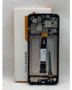 FRONTAL TELA DISPLAY XIAOMI REDMI 12C 22120RN86G PRETA COM ARO NACIONAL