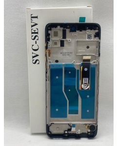 FRONTAL TELA DISPLAY MOTO G52 XT2221-1 / G82 XT2225 PRETA COM ARO ORIGINAL VIVID OLED