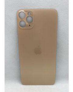 TAMPA TRASEIRA IPHONE 11 PRO MAX (FURO MAIOR) DOURADA