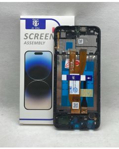 FRONTAL TELA DISPLAY SAMSUNG A03 CORE A032 PRETA COM ARO NACIONAL LCD