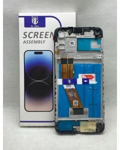 FRONTAL TELA DISPLAY SAMSUNG A11 A115 PRETA COM ARO NACIONAL LCD