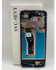 FRONTAL TELA DISPLAY MOTO E13 XT2345 PRETA COM ARO NACIONAL