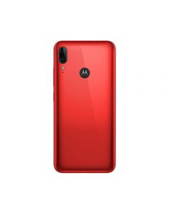 TAMPA TRASEIRA MOTO E6 PLUS XT2025-1 VERMELHA