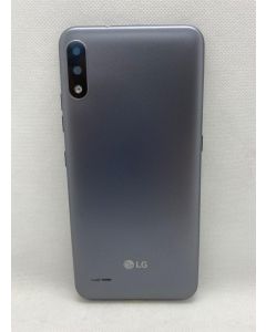TAMPA TRASEIRA LG K22 C/BOTÃO C/VIDRO K200 CINZA
