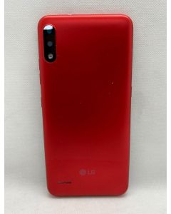 TAMPA TRASEIRA LG K22 C/BOTÃO C/VIDRO K200 VERMELHA