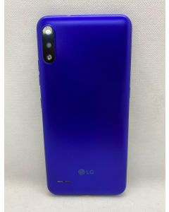 TAMPA TRASEIRA LG K22 C/BOTÃO C/VIDRO K200 AZUL