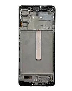 FRONTAL SAMSUNG M15 5G M156 PRETA COM ARO NACIONAL LCD