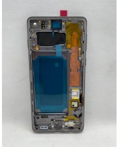 FRONTAL TELA DISPLAY SAMSUNG S10 G973 PRETO COM ARO NACIONAL AMOLED