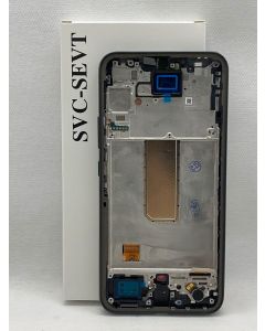 FRONTAL TELA DISPLAY SAMSUNG A34 5G A346 PRETO COM ARO ORIGINAL VIVID