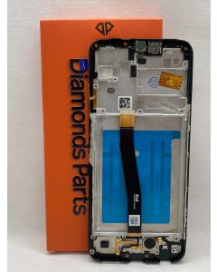 FRONTAL TELA DISPLAY SAMSUNG A22 5G A226 PRETA COM ARO ORIGINAL VIVID LCD