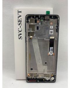 FRONTAL TELA DISPLAY MOTO EDGE 20 XT2143-1 PRETA COM ARO ORIGINAL VIVID