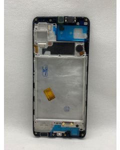 FRONTAL TELA DISPLAY SAMSUNG A22 4G A225 PRETA COM ARO ORIGINAL VIVID OLED