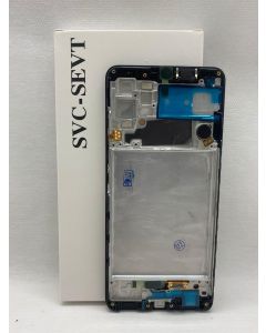 FRONTAL TELA DISPLAY SAMSUNG A32 4G A325 PRETA COM ARO ORIGINAL VIVID OLED