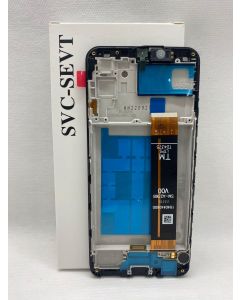 FRONTAL SAMSUNG A23 5G A236 PRETA COM ARO NACIONAL LCD