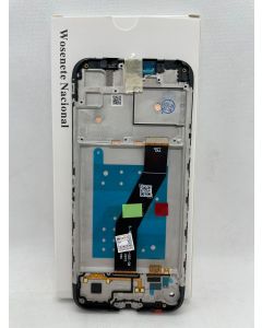 FRONTAL TELA DISPLAY MOTO E6i XT2053 PRETO COM ARO NACIONAL