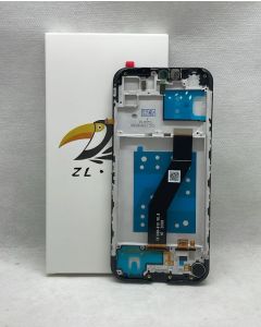 FRONTAL TELA DISPLAY MOTO E6i XT2053 PRETO COM ARO NACIONAL