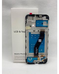 FRONTAL TELA DISPLAY MOTO E6S XT2053 PRETA COM ARO NACIONAL 