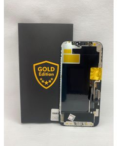 FRONTAL TELA DISPLAY IPHONE 12 / 12 PRO (SEM CI) PRETA ORIGINAL (GOLD EDITION) OLED SOFT