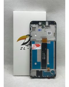 FRONTAL TELA DISPLAY MOTO E6 PLUS XT2025 PRETO COM ARO NACIONAL 