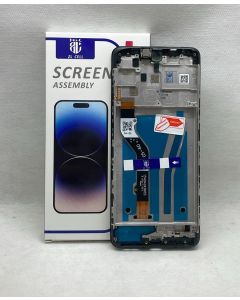  FRONTAL TELA DISPLAY MOTO G60 XT2135 PRETO COM ARO NACIONAL 