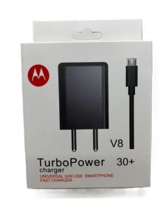 CARREGADOR MOTOROLA MICRO-USB TURBO ORIGINAL