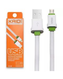CABO KAIDI MICRO-USB 1M BRANCO ORIGINAL