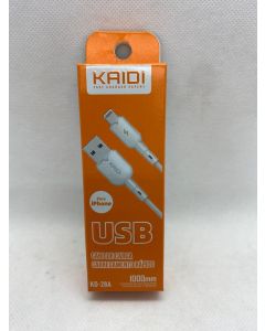 CABO KAIDI LIGHTNING 1M BRANCO ORIGINAL