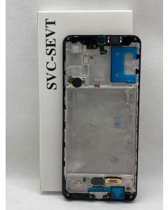 FRONTAL TELA DISPLAY SAMSUNG A31 A315 PRETA COM ARO ORIGINAL VIVID OLED