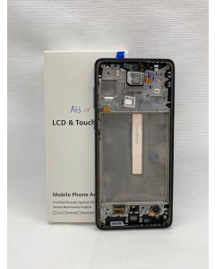 FRONTAL TELA DISPLAY SAMSUNG A73 5G A736 PRETO COM ARO ORIGINAL OLED