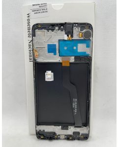 FRONTAL TELA DISPLAY SAMSUNG A10 A105 PRETA COM ARO NACIONAL LCD
