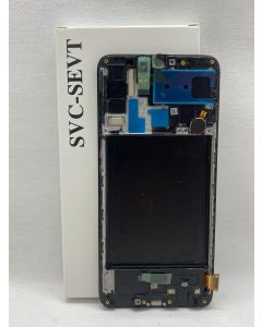 FRONTAL TELA DISPLAY SAMSUNG A72 A725 PRETA COM ARO ORIGINAL VIVID