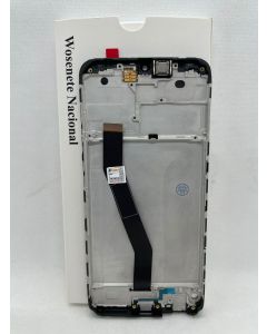 FRONTAL TELA DISPLAY XIAOMI REDMI 8 M1908C3IC / 8A M1908C3KG PRETO COM ARO NACIONAL