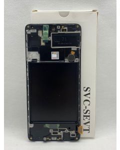 FRONTAL TELA DISPLAY SAMSUNG A71 A715 PRETA COM ARO ORIGINAL VIVID OLED