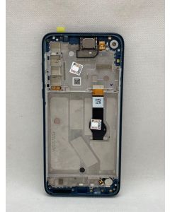 FRONTAL TELA DISPLAY MOTO G8 POWER XT2041 AZUL COM ARO NACIONAL