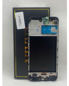 FRONTAL TELA DISPLAY SAMSUNG M30 M305F PRETO COM ARO ORIGINAL VIVID