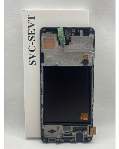 FRONTAL TELA DISPLAY SAMSUNG A51 A515 PRETA COM ARO ORIGINAL VIVID OLED
