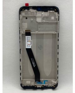 FRONTAL TELA DISPLAY XIAOMI REDMI 9 M2004J19AG PRETO COM ARO ORIGINAL