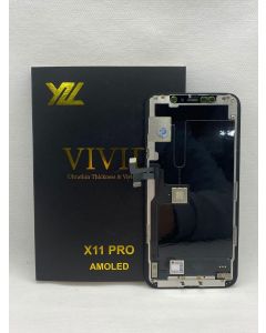 FRONTAL TELA DISPLAY IPHONE 11 PRO (CI REMOVÍVEL) PRETA ORIGINAL VIVID OLED