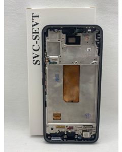 FRONTAL TELA DISPLAY SAMSUNG A54 5G A546 PRETA COM ARO ORIGINAL VIVID OLED