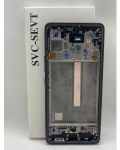 FRONTAL TELA DISPLAY SAMSUNG A53 5G A536 PRETO COM ARO ORIGINAL VIVID