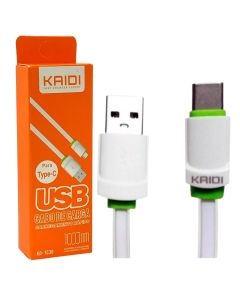 CABO KAIDI USB-C 1M BRANCO ORIGINAL