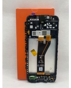 FRONTAL TELA DISPLAY SAMSUNG A14 5G A146 PRETA COM ARO NACIONAL LCD