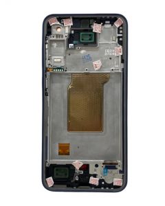 FRONTAL TELA DISPLAY SAMSUNG A35 5G A356 PRETA COM ARO ORIGINAL AMERICANA VEZR