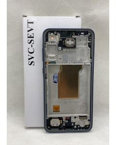 FRONTAL TELA DISPLAY SAMSUNG A35 5G A356 PRETA COM ARO ORIGINAL AMERICANA VEZR