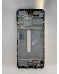 FRONTAL TELA DISPLAY SAMSUNG A25 5G A256 PRETA COM ARO ORIGINAL VIVID OLED