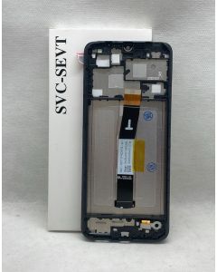 FRONTAL TELA DISPLAY XIAOMI REDMI 12C 22120RN86G PRETA COM ARO ORIGINAL