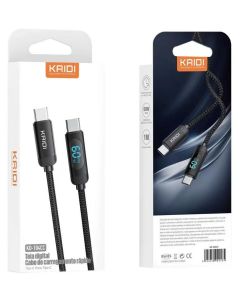 CABO KAIDI 100CC USB-C 1M PRETO ORIGINAL