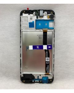 FRONTAL TELA DISPLAY SAMSUNG M20 M205 PRETO COM ARO ORIGINAL VIVID