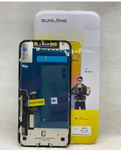 FRONTAL TELA DISPLAY IPHONE 11 (CI REMOVÍVEL) ORIGINAL PRETA SUNLONG FHD